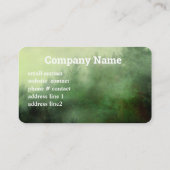 Carte De Visite pins dans brouillard nature paysage brouillard ver (Dos)