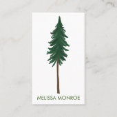 Carte De Visite Pins de verdure (Devant)