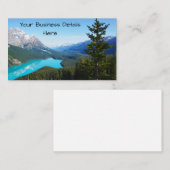 Carte De Visite Pins Pittoresques du lac Blue Mountain (Devant / Derrière)