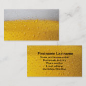 Carte De Visite Pint de bière (Devant / Derrière)