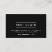 Carte De Visite Pint de bière brasseur maison (Dos)