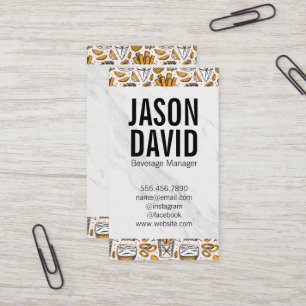 Carte De Visite Pint de bière   Hops