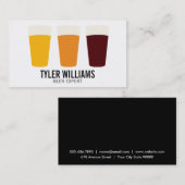 Carte De Visite pinte de bière | Traditionnel 2 (Devant / Derrière)