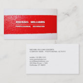 Carte De Visite PINTOR - Le construcción de Profesional simple (Devant / Derrière)