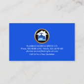 Carte De Visite Pipeline d'eau d'argent superbe (Dos)