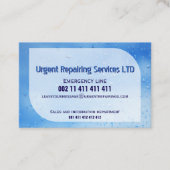Carte De Visite Piping repairing services (Devant)