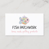 Carte De Visite Piquage en patchwork de poissons (Devant)