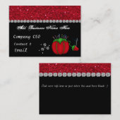 Carte de visite piquant (Devant / Derrière)