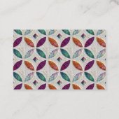 Carte de visite piqué de batik (Dos)