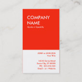 Carte De Visite piqué de cygne (Dos)