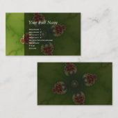 Carte De Visite Pique-nique de bug - Art Fractal (Devant / Derrière)