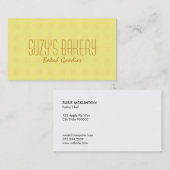 Carte De Visite Pique-nique jaune (Devant / Derrière)