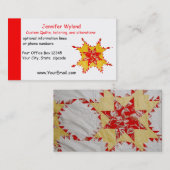 Carte De Visite Piquer, changements, métiers, cousant (Devant / Derrière)