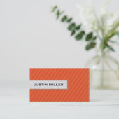 Carte De Visite Piquer rayé - orange (Debout devant)