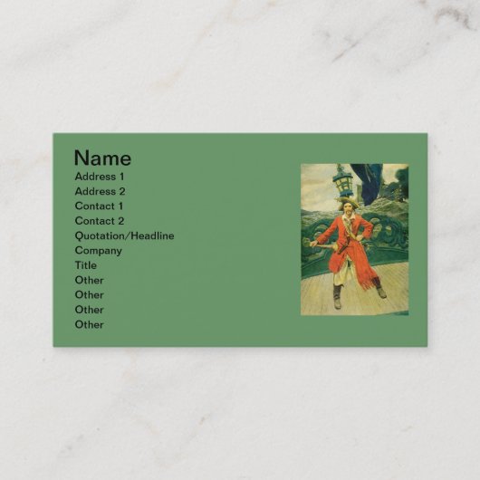 Carte de visite pirate (Devant)