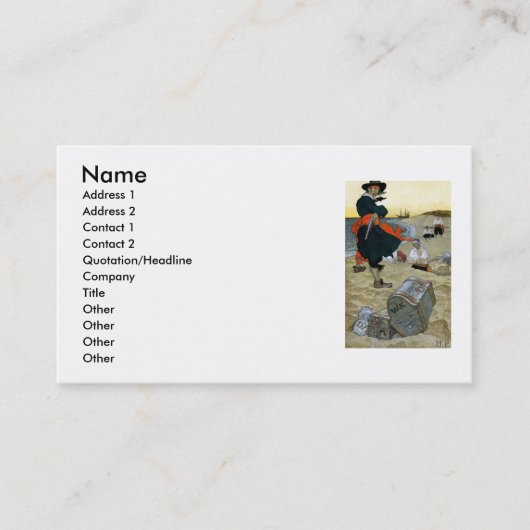 Carte de visite pirate (Devant)