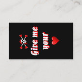 Carte De Visite Pirate et coeurs (Dos)