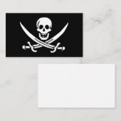 Carte De Visite Pirate Flag Of Jack Rackham (Devant / Derrière)