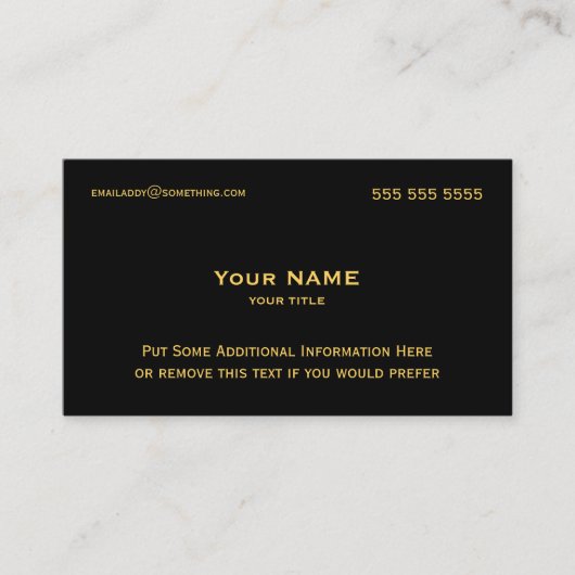 Carte De Visite Pirate Gold (Devant)