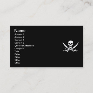 Carte De Visite pirate-jack-rackham