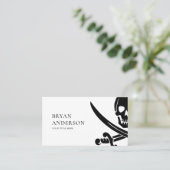 Carte de visite pirate moderne (Debout devant)