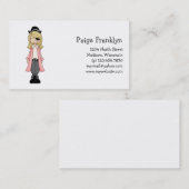 Carte De Visite Pirates roses · Fille #2 de pirate (Devant / Derrière)