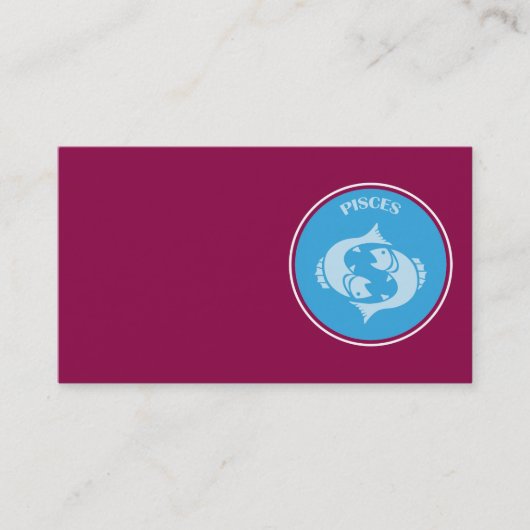 Carte de visite Pisces (Devant)