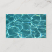 Carte De Visite Piscine aquatique (Dos)