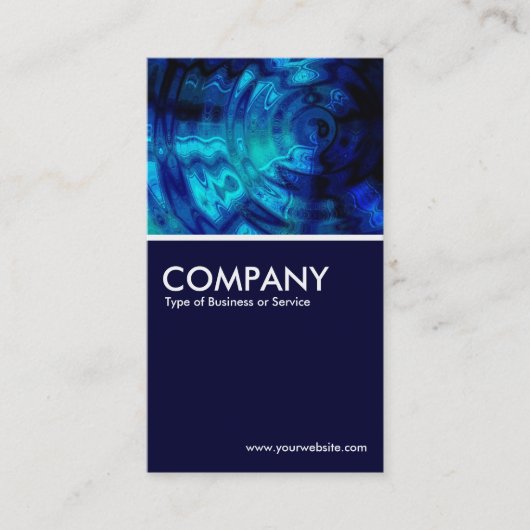 Carte De Visite Piscine bleue (Devant)