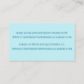 Carte De Visite Piscine Bleue Leçons De Baignade (Dos)