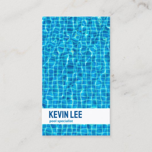 Carte De Visite 🏊 ♂️ Piscine d'eau 💦 Splashing QR (Devant)