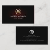 Carte De Visite Piscine Nettoyante Piscine Rouge Glow (Devant / Derrière)