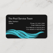 Carte De Visite Piscine Service Moderne (Devant)