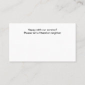 Carte De Visite Piscine Service Moderne Professionnel (Dos)