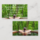 Carte De Visite Piscines Bain à remous Sauna Construction Service (Devant / Derrière)