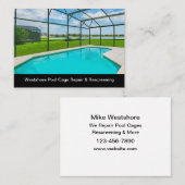 Carte De Visite Piscines Et Réparation (Devant / Derrière)