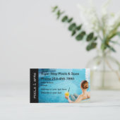 Carte De Visite Piscines Et Spas (Debout devant)