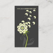 Carte De Visite Pissenlit d'amusement floral (Dos)