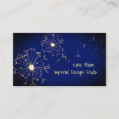 Carte De Visite Pissenlit dans le vent (Devant)