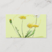 Carte De Visite Pissenlit parti de coup (Dos)