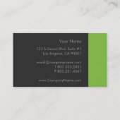 Carte De Visite Pistachio Green Bold (Dos)