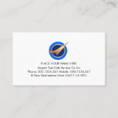 Carte De Visite Piste d'aéroport de Gold Wave (Dos)