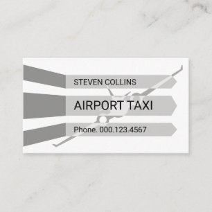 Carte De Visite Piste de décollage d'avion 