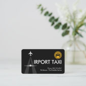 Carte De Visite Piste de l'aéroport créative Lettre-A (Debout devant)