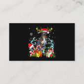 Carte De Visite Pittie Reindeer Joyeux pyjama X (Dos)