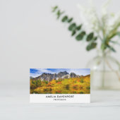 Carte De Visite Pittoresque Country Mountains et le lac (Debout devant)