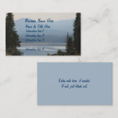 Carte de visite pittoresque de lac mountain (Devant / Derrière)