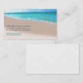 Carte de visite pittoresque de voyage d'océan de (Devant / Derrière)