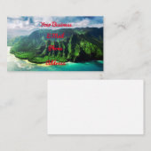 Carte De Visite Pittoresque Kauai Hawaii (Devant / Derrière)