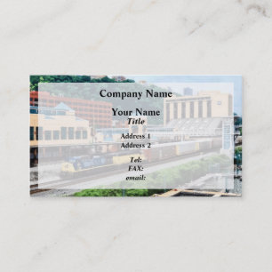 Carte De Visite Pittsburgh PA - Train passant par Station Square